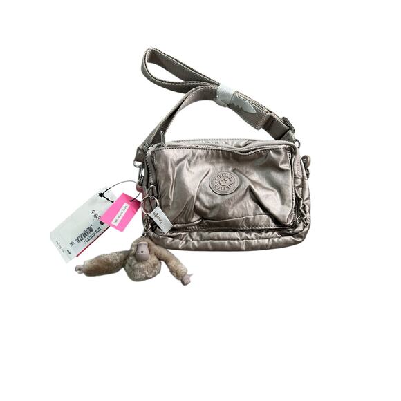 Kipling Abanu Convertible Crossbody Metallic Glow Bag New With Tag - Picture 1 of 11